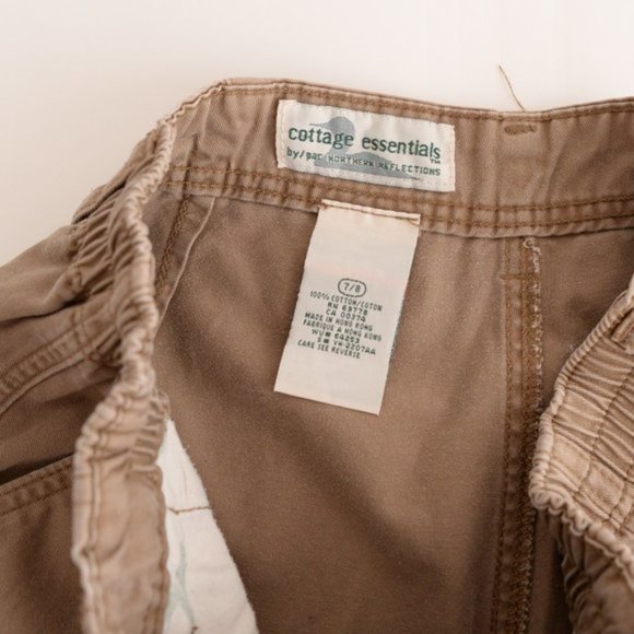 Vintage Northern Reflections Brown Paper Bag Waist Pants Size 7/8 - Picture 10 of 10